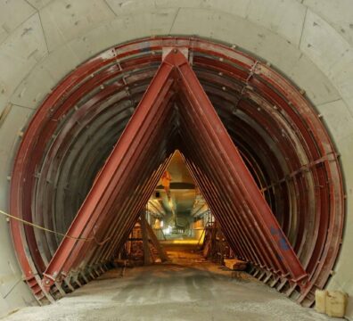 TBM Tunnel Support Structure - Cross Tunnel Construction