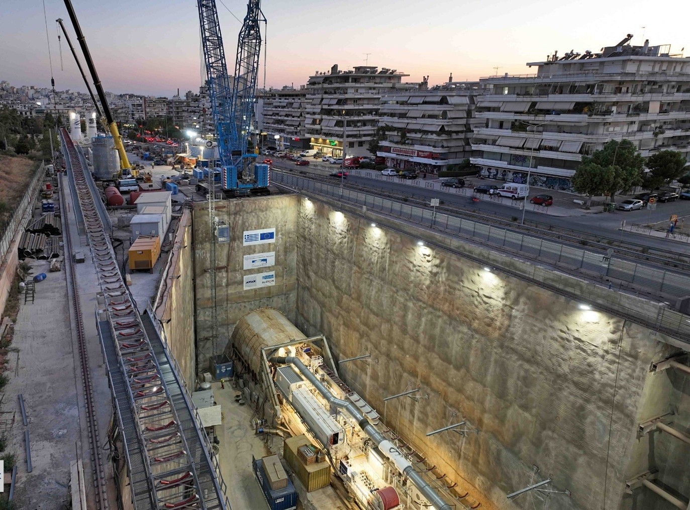 Veikou Forestation Retaining Structures and support facilities for TBM tunnel construction