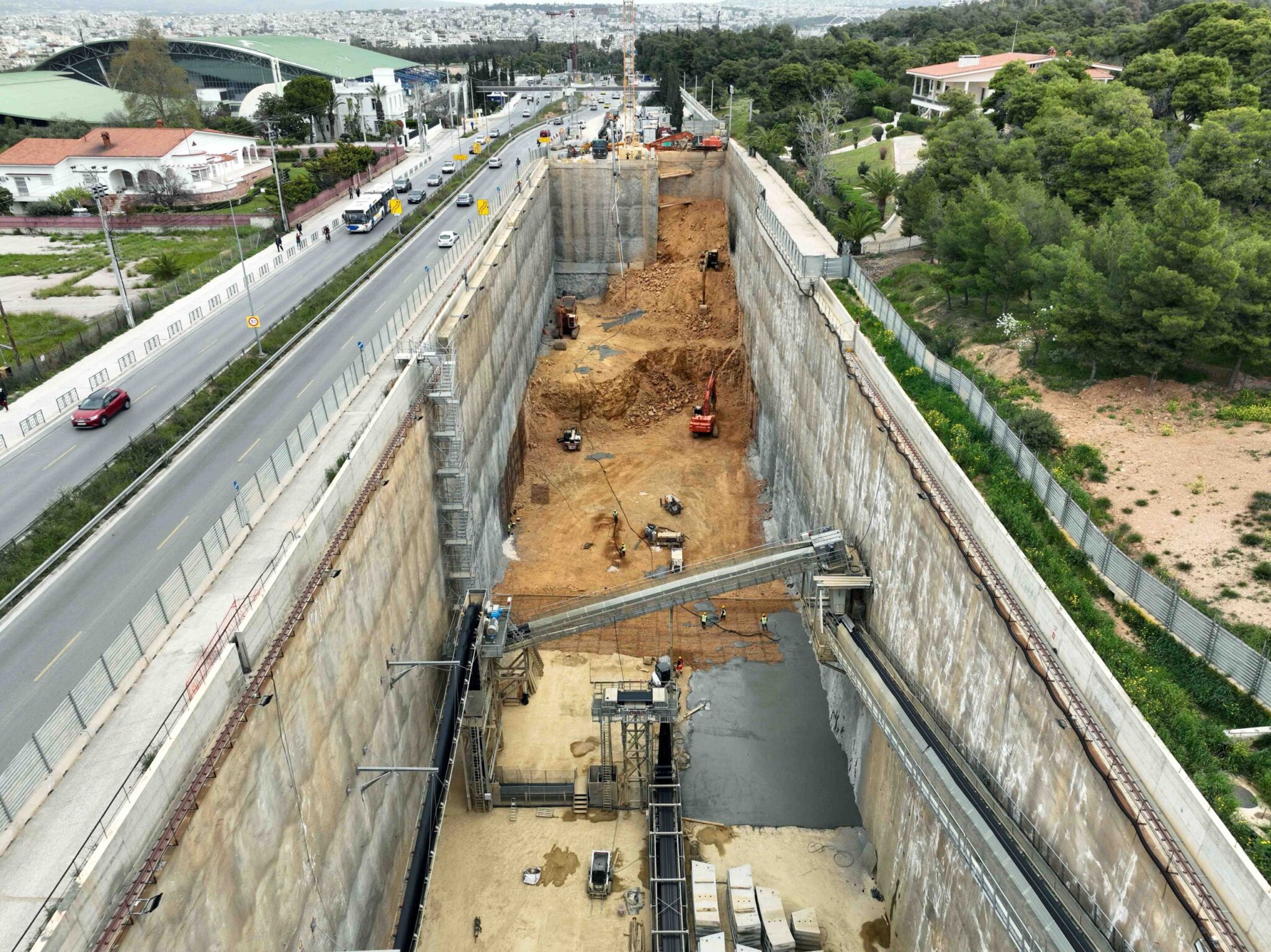 Veikou Forestation Retaining Structures and support facilities for TBM tunnel construction
