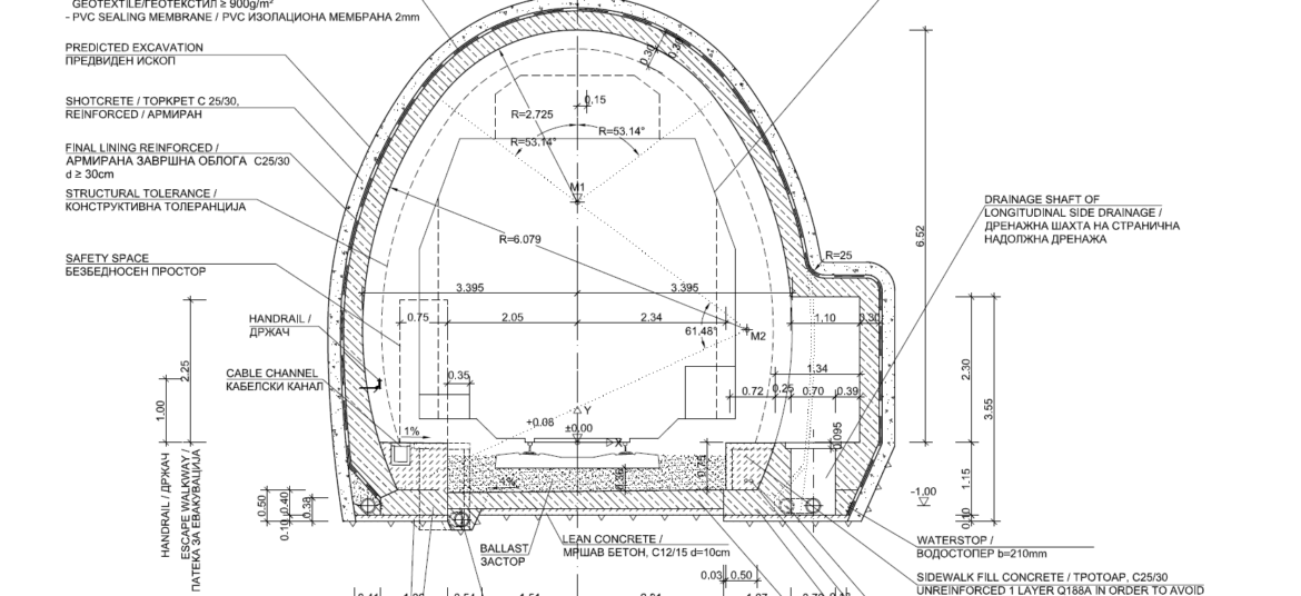 Tunnel Temporary Support and Permanent Lining Design