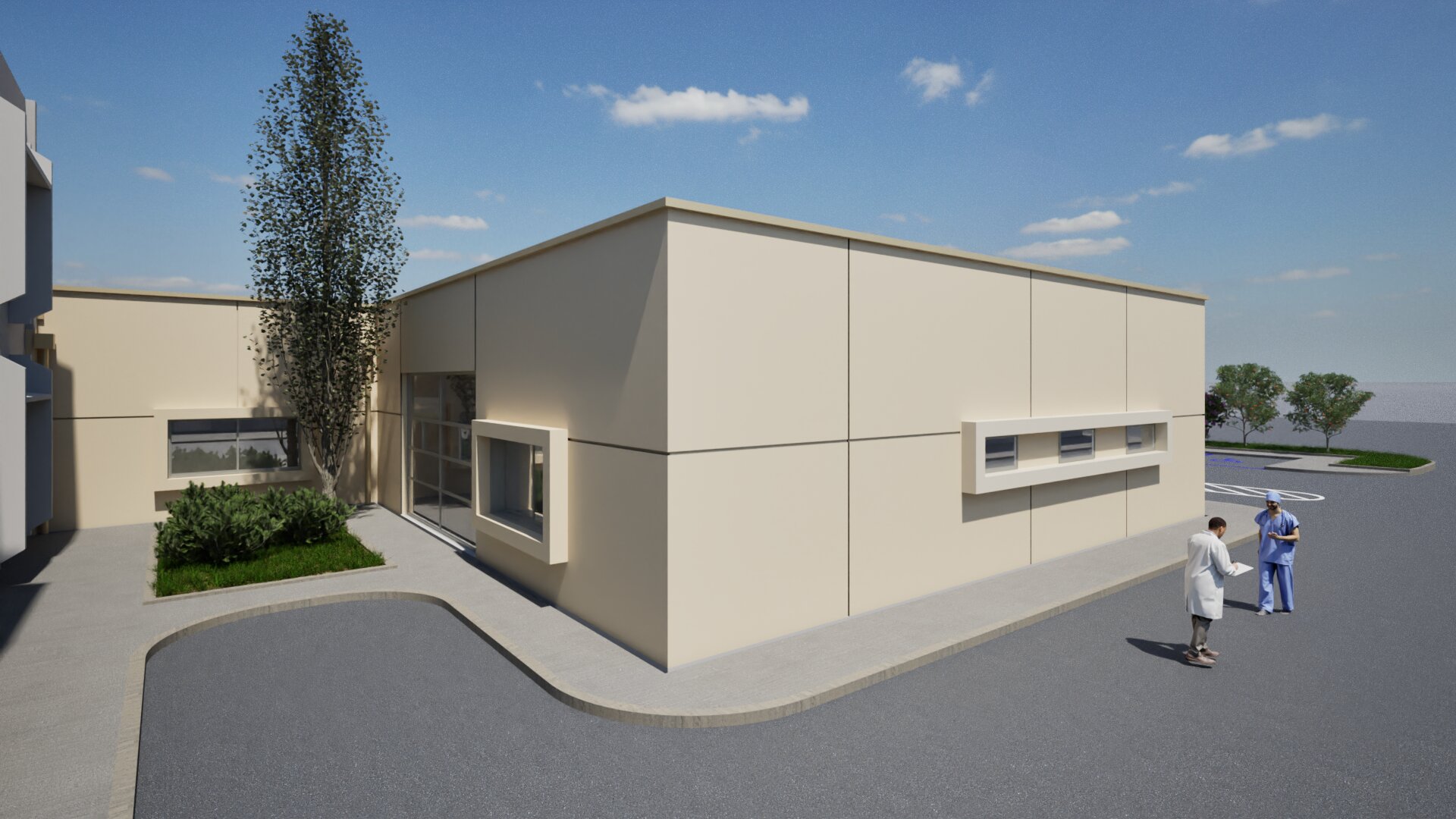Emergency Department Expansion Back View