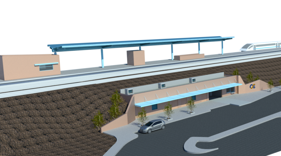 Gravouna Railway Station 3D image